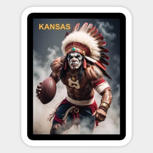 Chief playing football Sticker